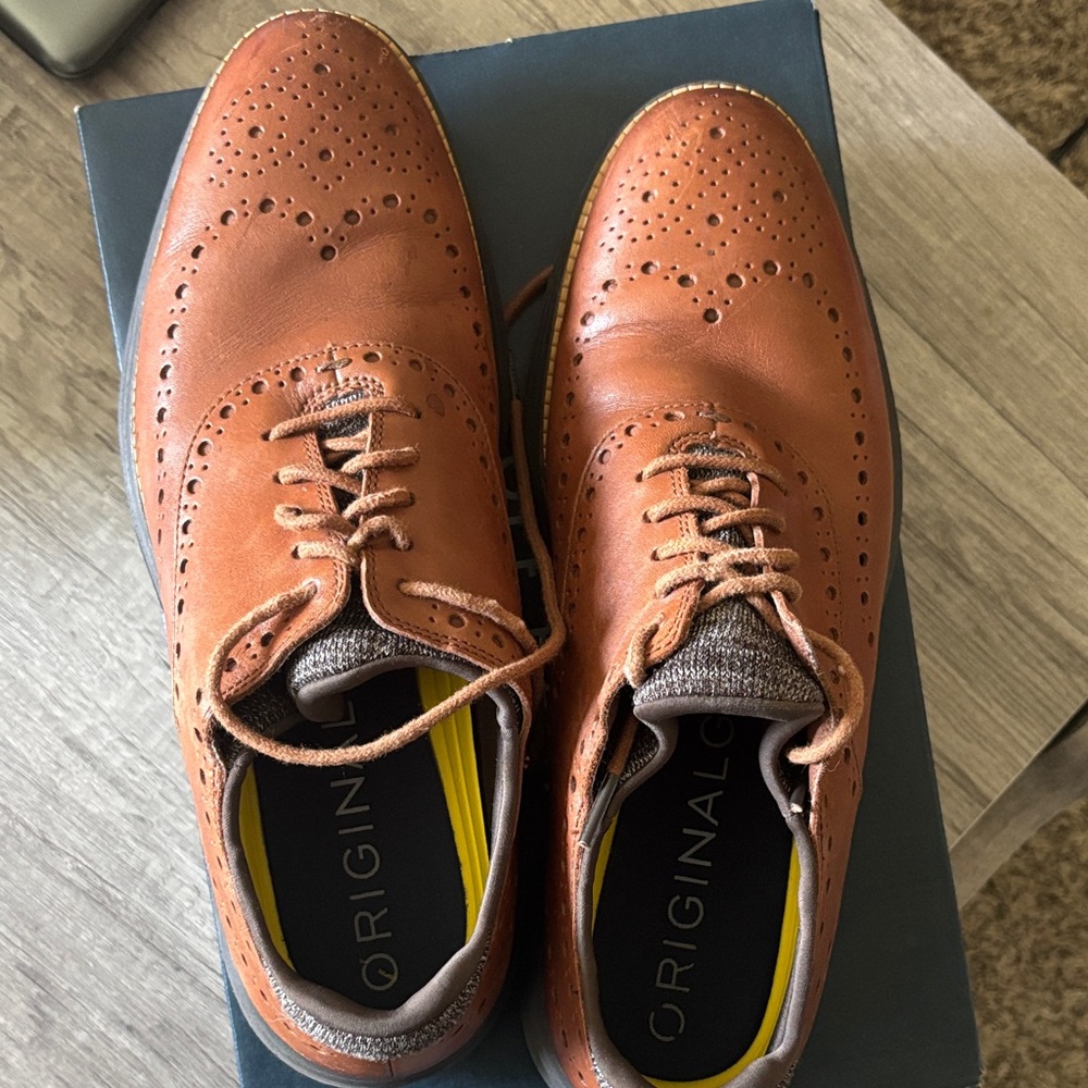 Cole Haan Men's Brown Brogue Oxfords